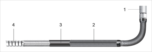 Dây cáp của IPLEX UltraLite có khả năng chống nghiền và chống mài mòn. Nó cũng được thiết kế với công nghệ Olympus Tapered Flex ™ độc đáo * cho khả năng cơ động phạm vi vượt trội. Với độ bền và tính linh hoạt chia độ, dây cáp IPLEX UltraLite cho phép bạn kiểm tra các vật thể bên trong các đường đi quanh co và gồ ghề.