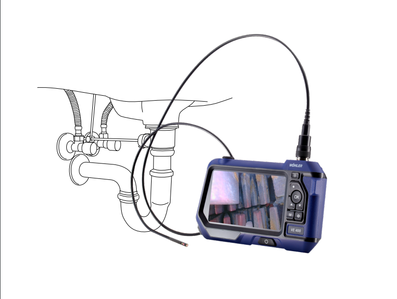 Camera HD công nghiệp được thiết kế với camera có độ  phân giải lên đến 1280 x 720 pixel, cao nên độ HD phù hợp để kiểm tra các vết lỗ, vết nứt nhỏ nhất mà vẫn quan sát được một cách rõ ràng như Ø 6 mm. Các lĩnh vực sử dụng khác là ví dụ như kiểm tra bên trong tường, lò sưởi, buồng đốt, đầu nối, bồn rửa hoặc ống thoát nước, vì đầu camera không thấm nước (lớp bảo vệ IP 67). Với 5,5 mm, máy nội soi cũng phù hợp để kiểm tra các khe hở kiểm tra và giảm chấn. Các thông tin cơ bản về Camera HD công nghiệp - Woehler VE 400 HD: Camera HD Woehler VE 400 có thiết kế phù hợp để kiểm tra các vật nhỏ nhất mà mắt thường không thể tiếp cận và không thể nhìn thấy. Vì là nhỏ gọn nên phù hợp với mục đích của gia đình, doanh nghiệp nhỏ muốn tự mình kiểm tra các nơi mình thấy có khả năng hư hỏng hoặc định kỳ để đảm bảo sự an toàn cho các thiết bị. Một trong những sản phẩm video có tỷ lệ hiệu suất so với giá trị tốt nhất đã được phát hành trong một thời gian dài. Với Wohler VE 400, bạn luôn có một cái nhìn tổng quan, bất kể không gian có trở nên hẹp đến mức nào, từ đường kính mở 0,25 ", bạn sẽ có được một cái nhìn sắc như dao cạo. Máy có khả năng xoay 90 độ được tích ở đầu camera giúp bạn có thể quan sát bất cứ nơi nào bạn muốn quan sát, nơi gồ ghề, nơi tối tăm nhất,...Và tất nhiên, nước không có vấn đề gì do xếp hạng cấp IP67. Đèn LED có thể điều chỉnh vô hạn được tích hợp trong đầu camera và khả năng quay video và ảnh trên Thẻ SD sẽ tắt thiết bị dành cho các chuyên gia.